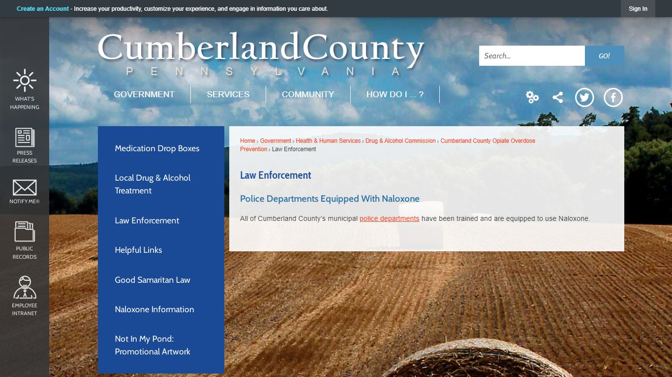 Law Enforcement | Cumberland County, PA - Official Website